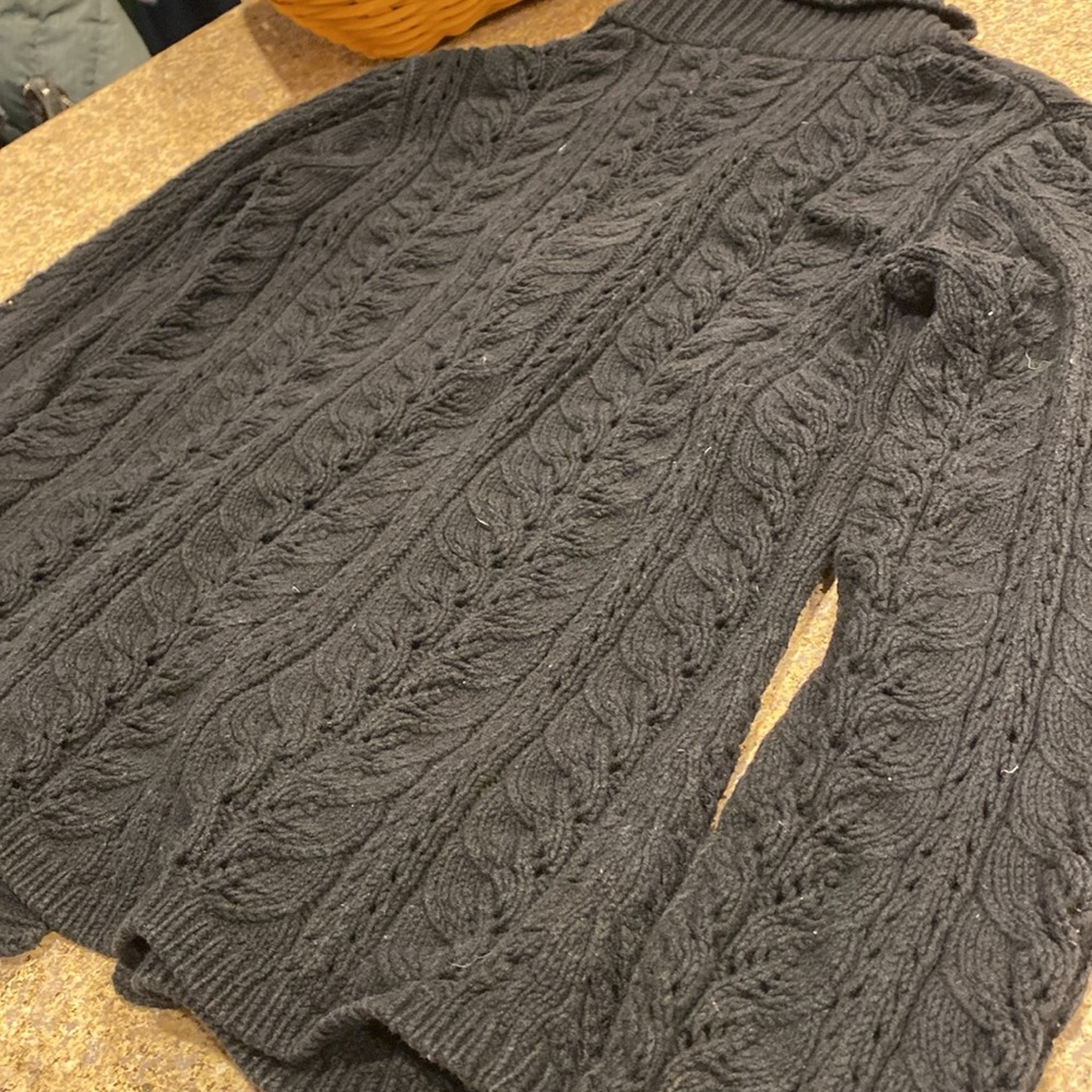 J Jill Black Long Sleeve Sweater With FLAWS Small - Picture 12 of 16
